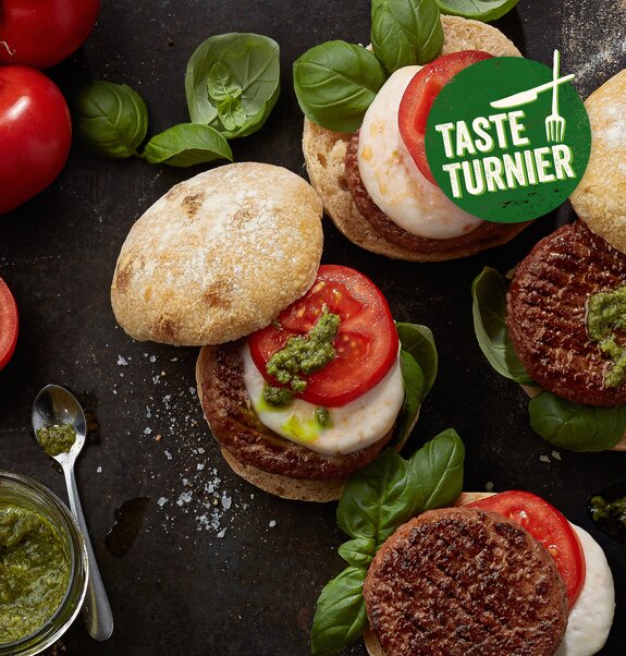 veganer Caprese Burger - Taste Turnier