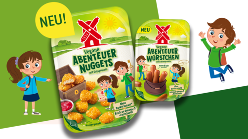 Rügenwalder Mühle launcht weitere Kids Produkte: Abenteuer Würstchen und Abenteuer Nuggets - Headerbild Pressemitteilung